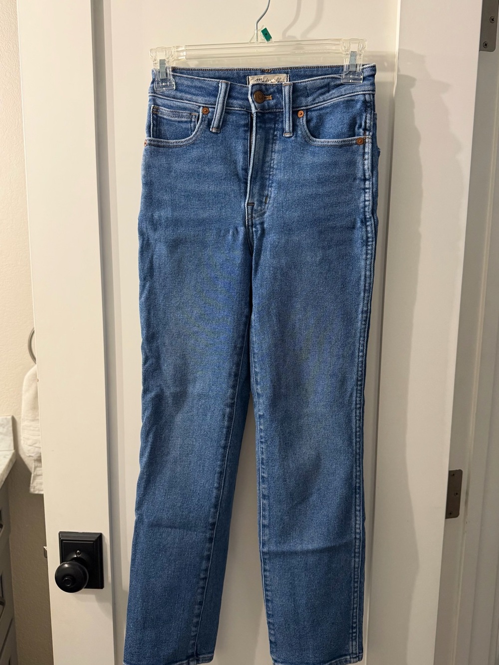 Madewell Medium-Wash Curvy Stovepipe Jeans